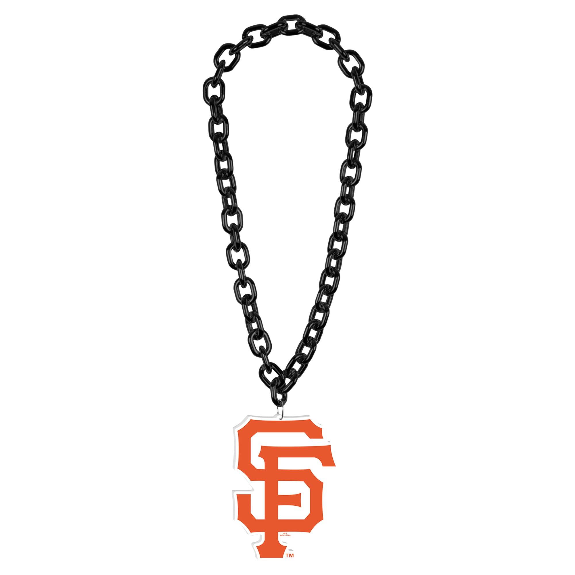 Front. WinCraft - San Francisco Giants Big Chain Logo Necklace - Multicolor.