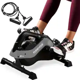 LifePro - Under Desk Bike Pedal Exerciser Quiet Exercise Bike for Under Desk Sitting - FlexCycle - Gray