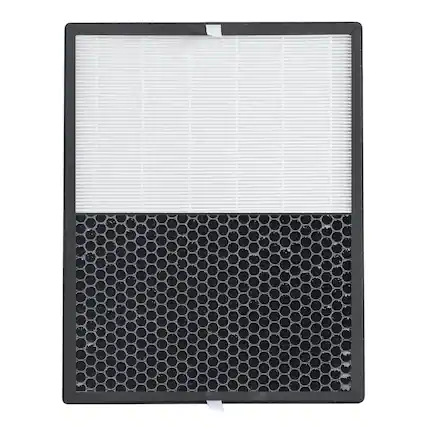 Front. Black+Decker - BLACK+DECKER Replacement Air Purifier HEPA Filter, For BAPUV350 - White.