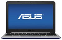 Front Zoom. ASUS - 11.6" Chromebook - Rockchip Cortex A17 - 4GB Memory - 16GB Solid State Drive - Navy Blue.