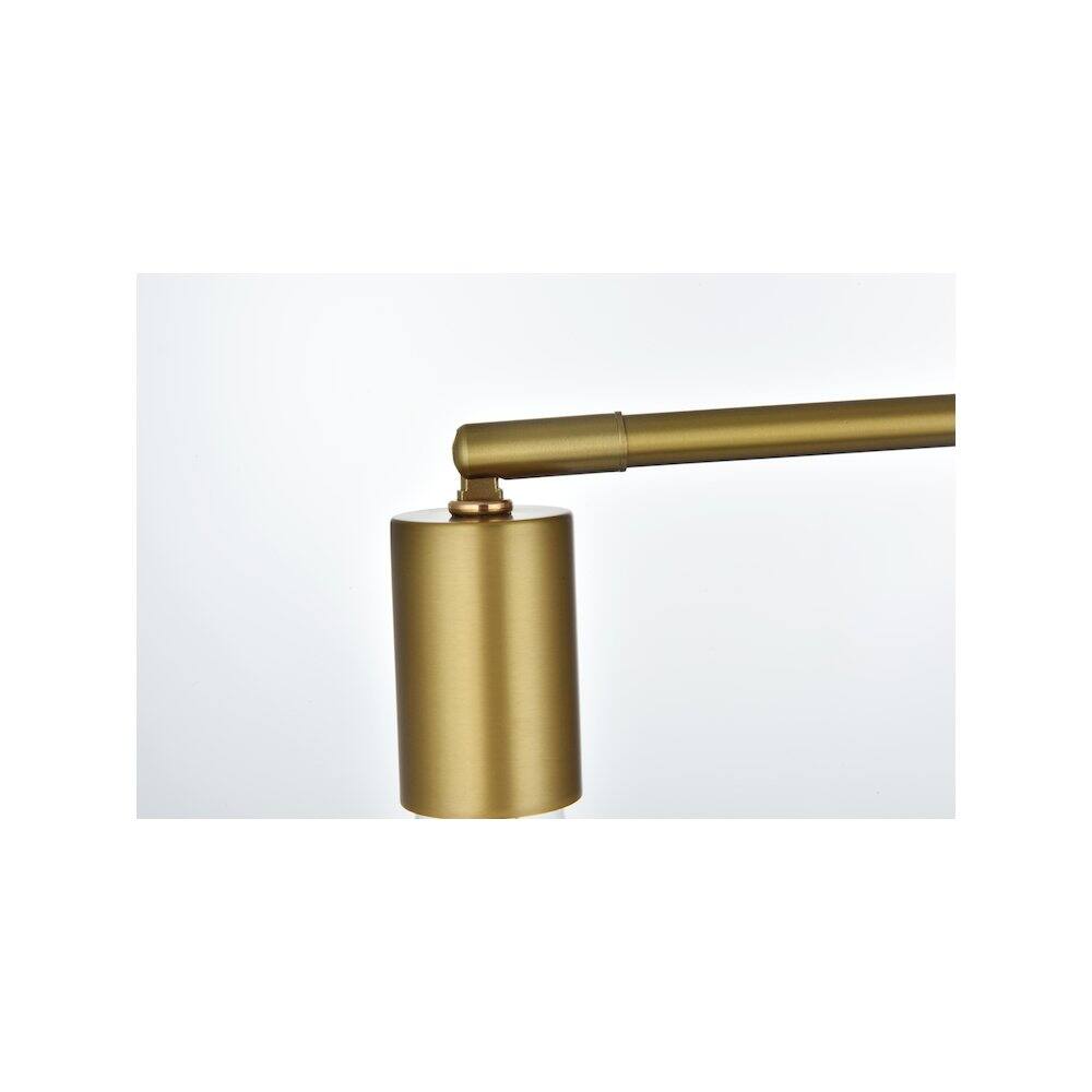 Alt View 3. Living District - Zane 21.5 Inch Flush Mount Ceiling Light in Satin Gold - Satin Gold.