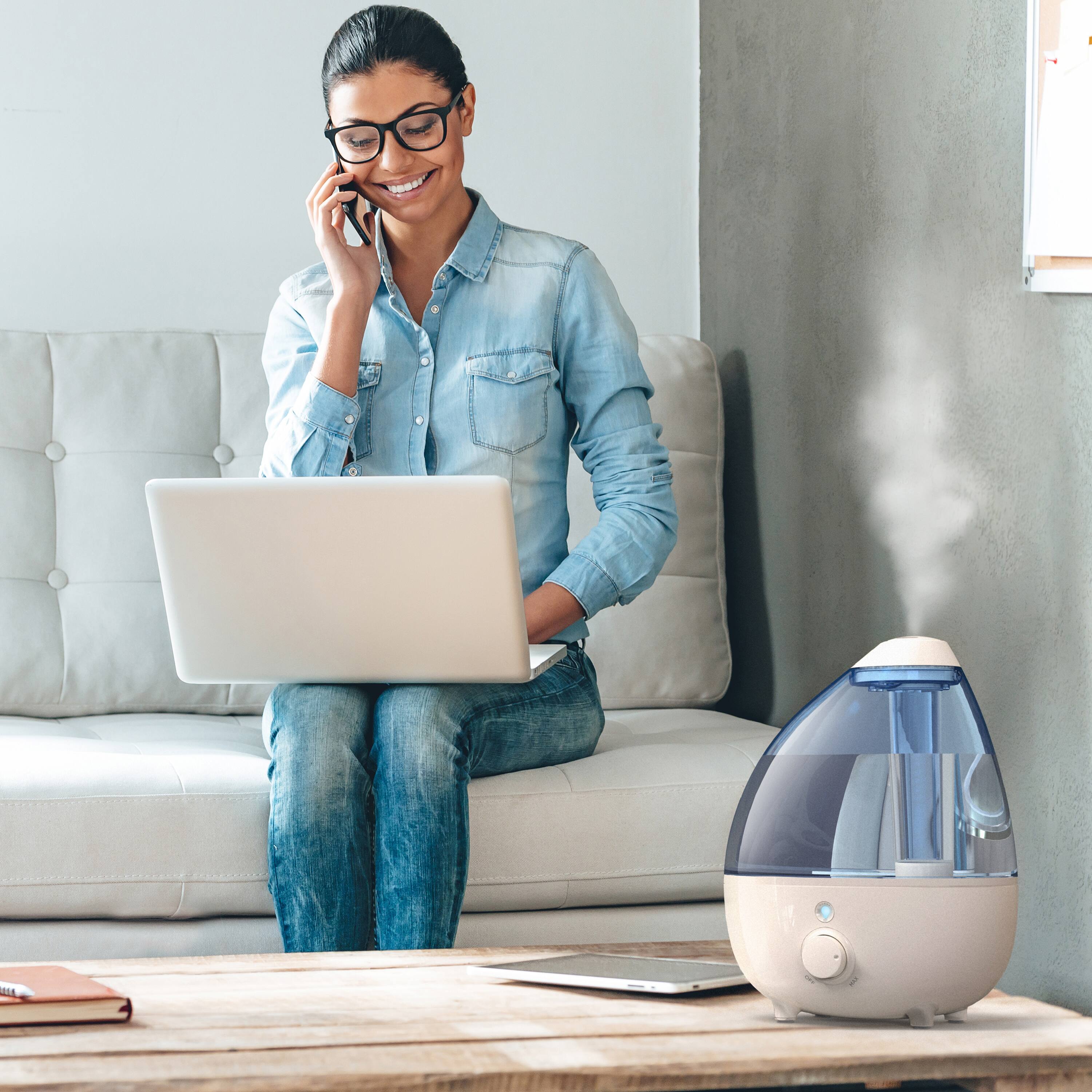 Alt View 11. Pure Enrichment - Extra-Large 1 Gallon Ultrasonic Cool Mist Humidifier - White.