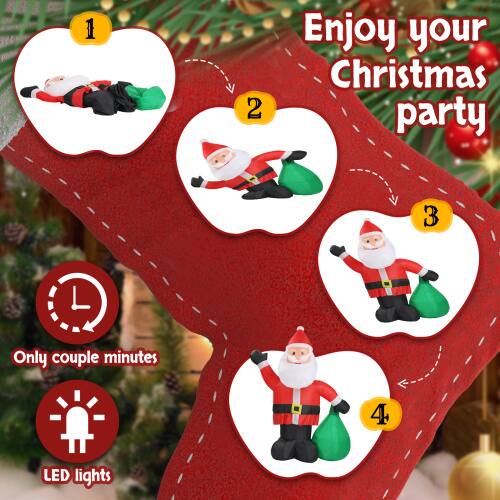 1. Enjoy your Christmas party

2. Only couple minutes

3. LED lights