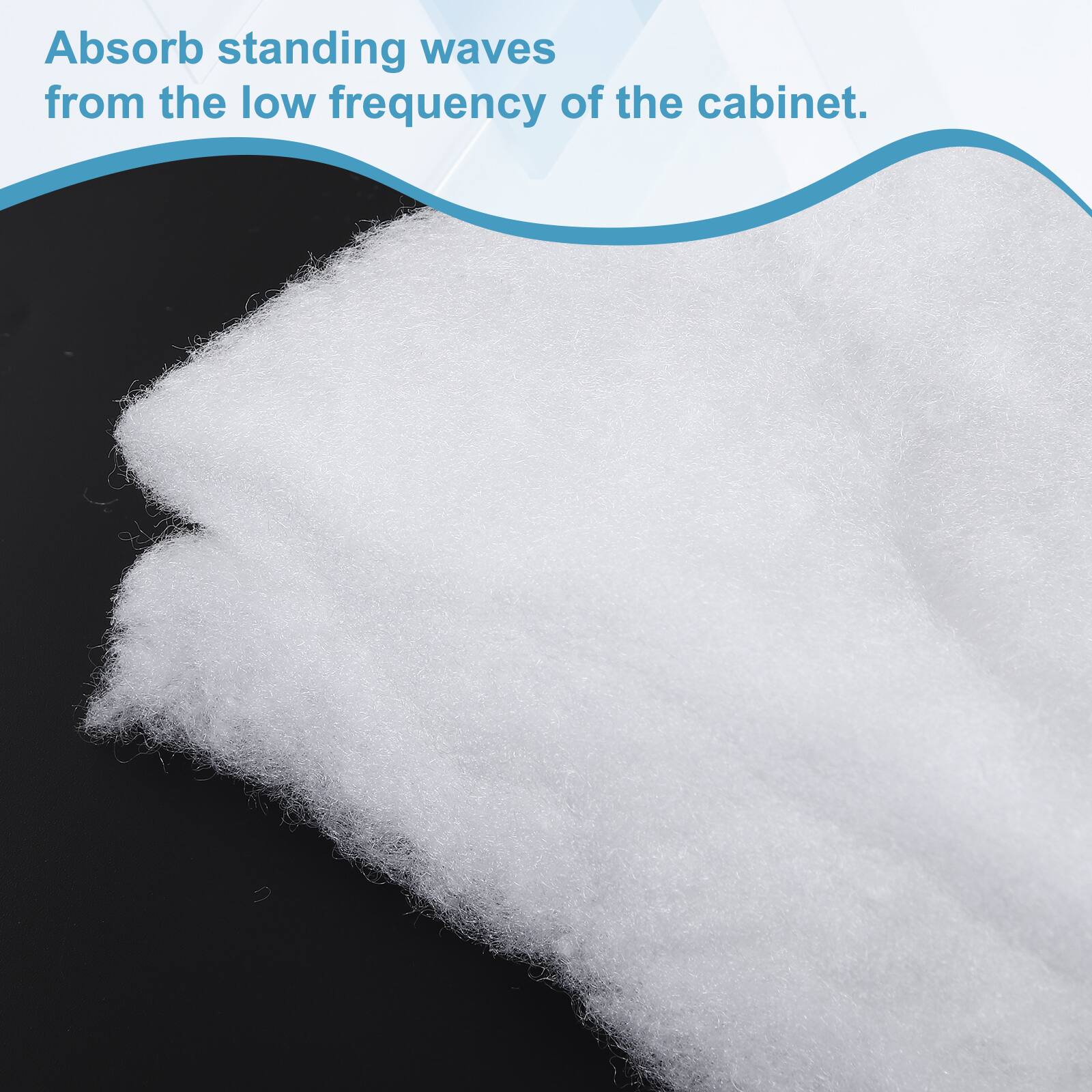 Absorb standing waves from the low frequency of the cabinet.