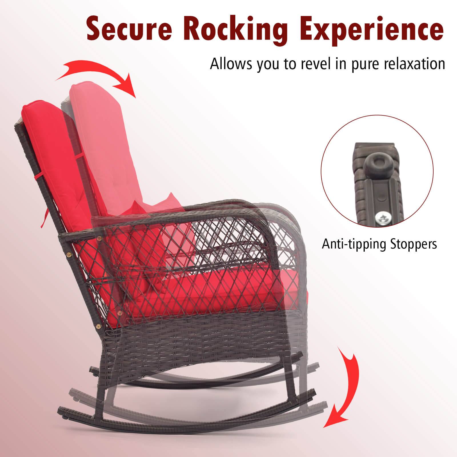 Secure Rocking Experience: Allows you to revel in pure relaxation Anti-tipping Stoppers