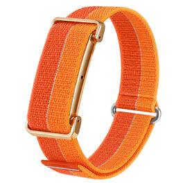 Fintie - Nylon Loop Band for Google Fitbit Air, Sport Wrist Strap Secure Closure Adjustable Hook-and-Loop Breathable Durable - Orange