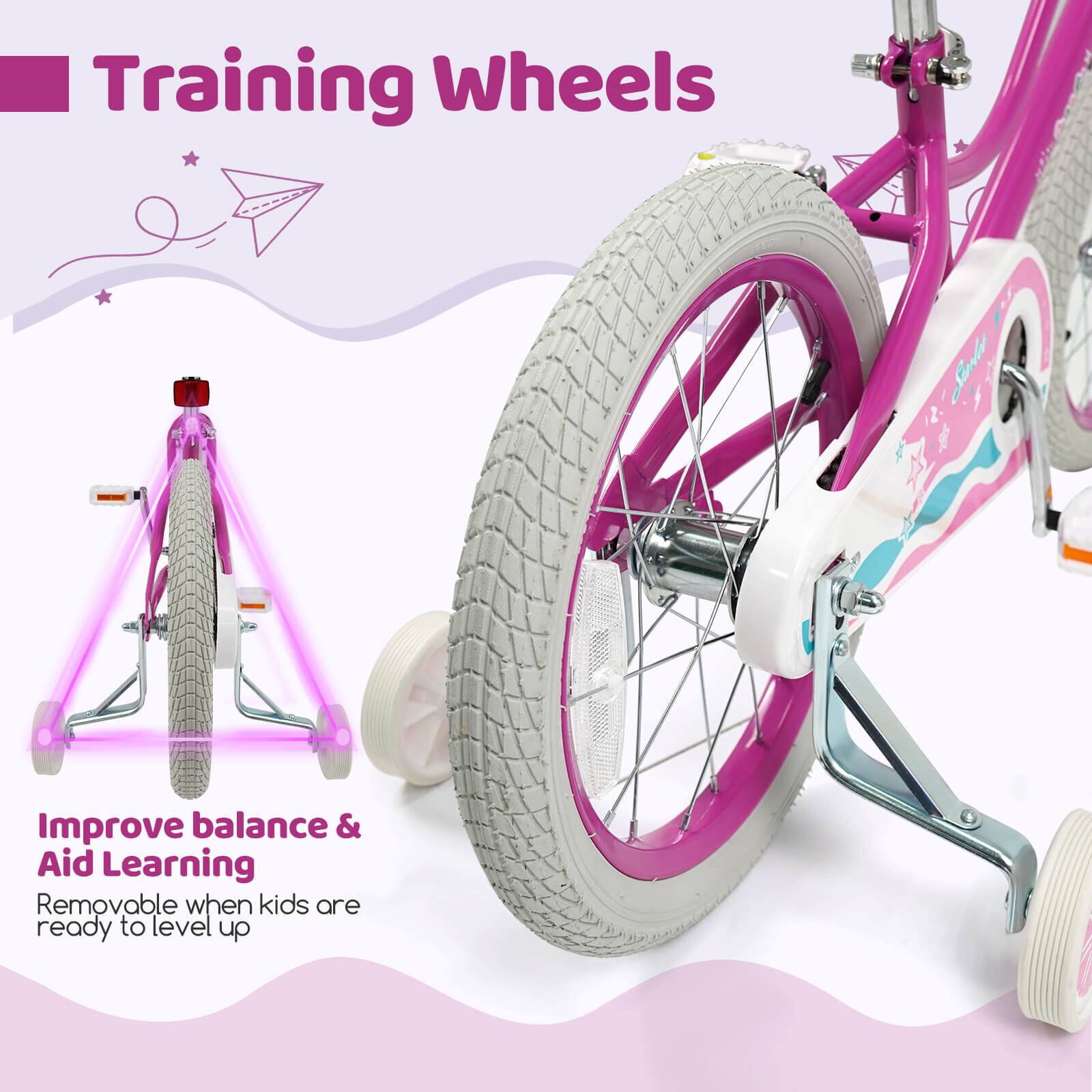 Training Wheels

Improve balance & Aid Learning

Removable when kids are ready to level up