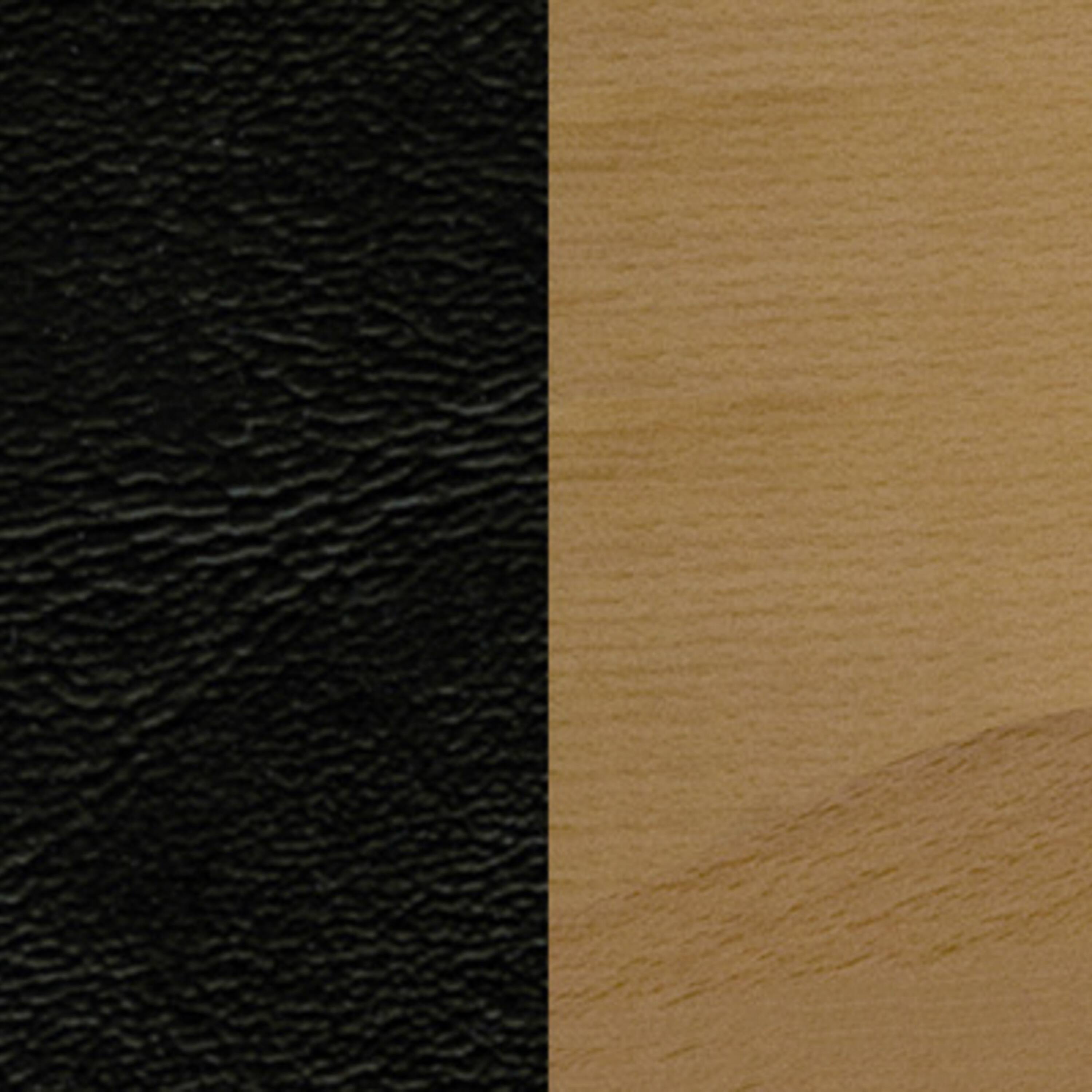Alt View 6. Emma + Oliver - Ladder Back Wooden Restaurant Dining Barstool - Black Vinyl Seat/Natural Wood Frame.