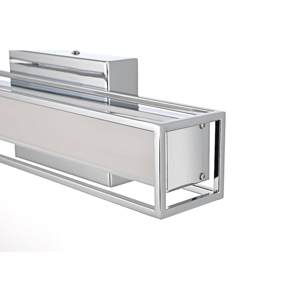 Alt View 4. Living District - Aden 16 Inch Led Wall Sconce In Chrome - Chrome.