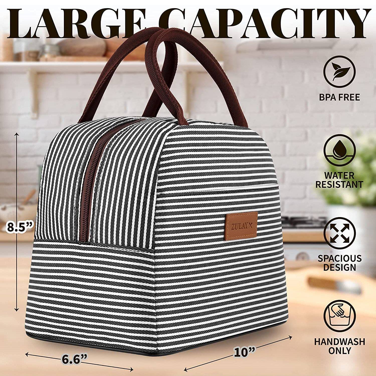 LARGE CAPACITY  
BPA FREE  
WATER RESISTANT  
8.5"  
ZULAYX  
SPACIOUS DESIGN  
6.6"  
10"  
HANDWASH ONLY