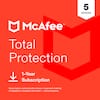 5 DEVICES
McAfee Total Protection
1-Year Subscription
Subscription automatically renews. A payment method is required to complete activation - cancel anytime.