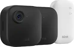 Blink - Outdoor 4 – Wireless smart security camera, two-year battery life, 1080p HD. Sync Module Core included – 2 Cameras - Black - Front_Zoom
