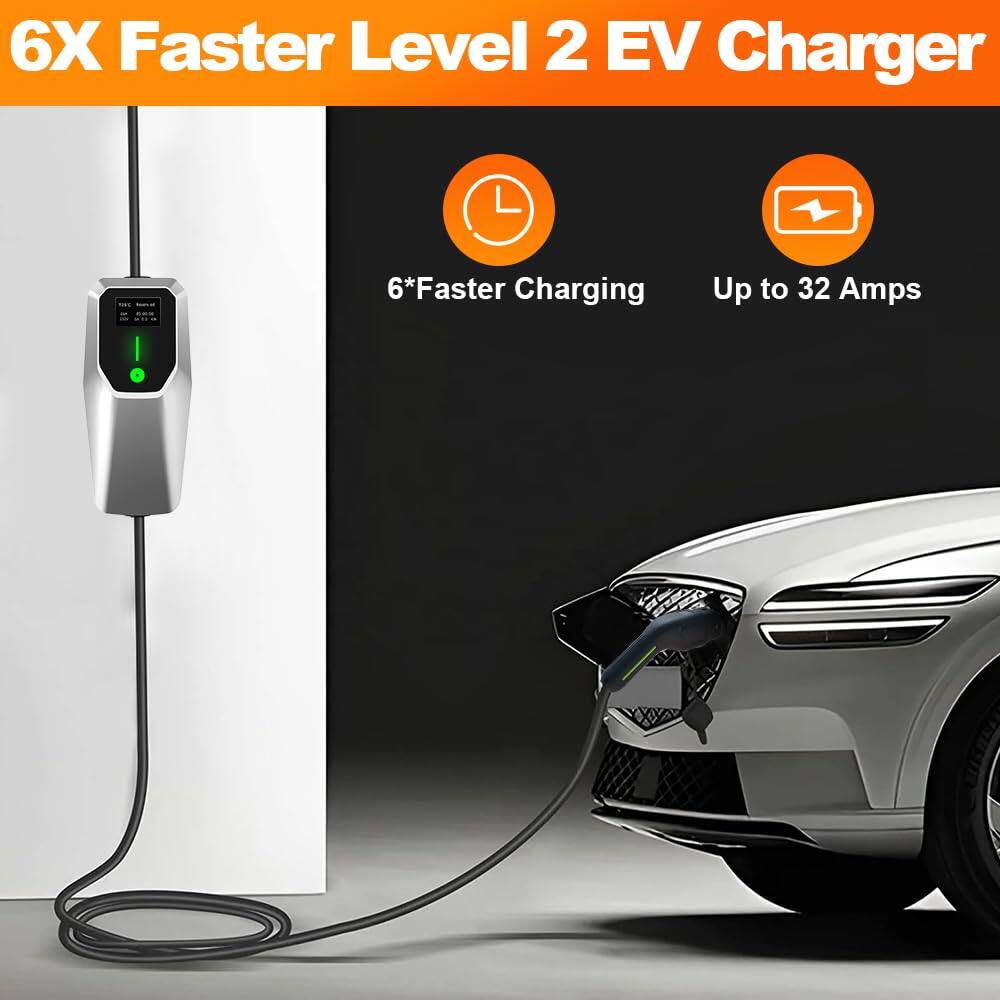 6X Faster Level 2 EV Charger

6* Faster Charging

Up to 32 Amps