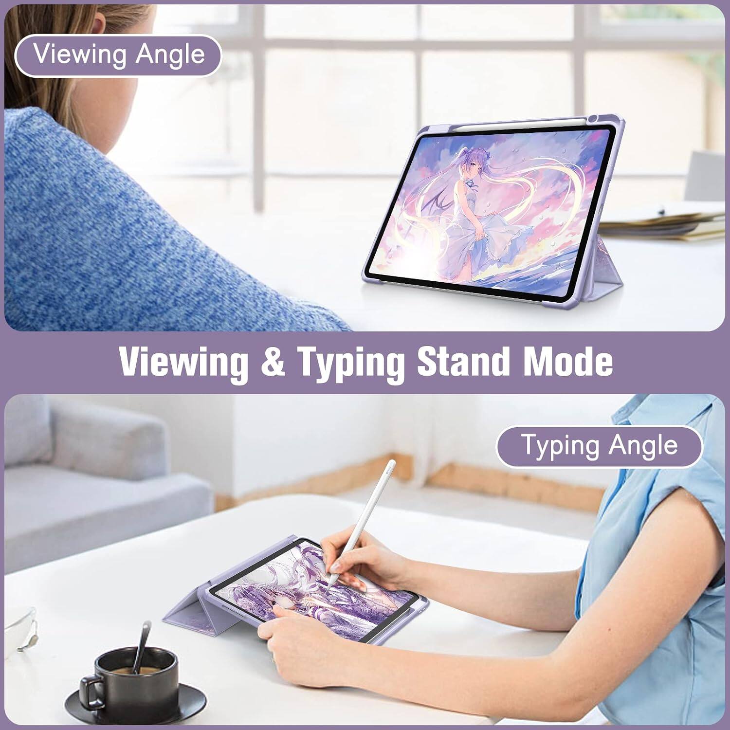 Viewing Angle  
Viewing & Typing Stand Mode  
Typing Angle