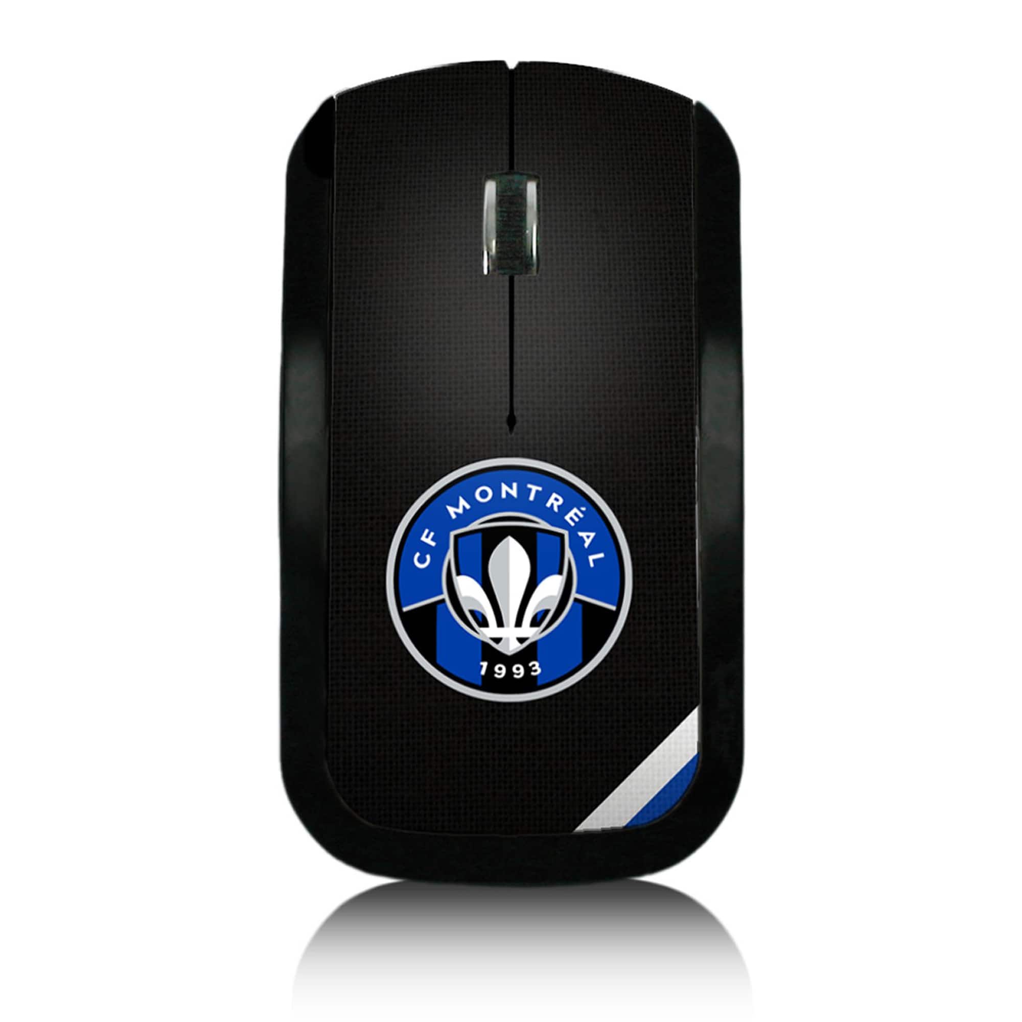 Keyscaper - CF Montreal Diagonal Stripe Design Wireless Mouse - Wireless - Multicolor