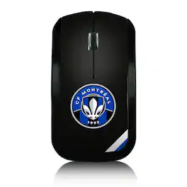 Keyscaper - CF Montreal Diagonal Stripe Design Wireless Mouse - Wireless - Multicolor