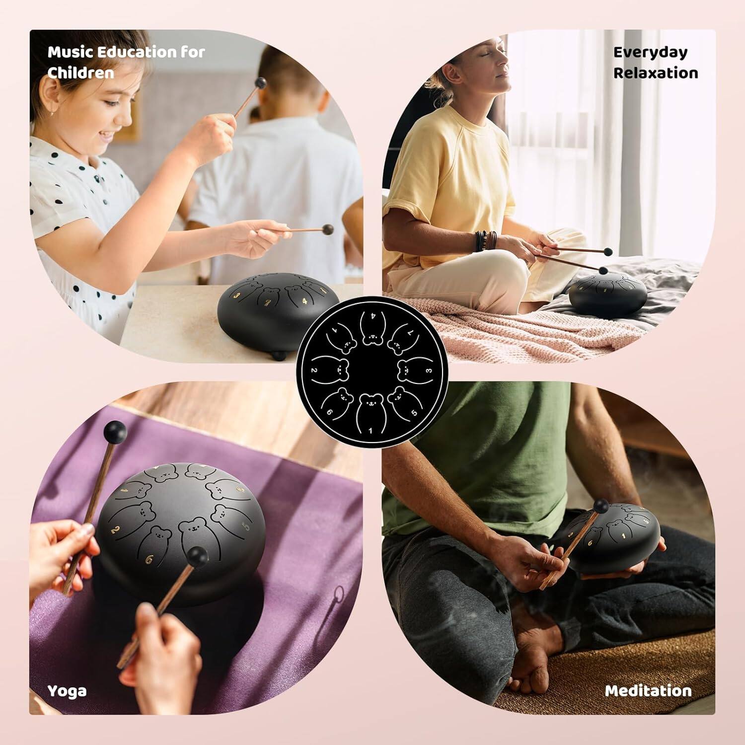 Music Education for Children  
Everyday Relaxation  
Yoga  
Meditation