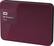 Left. WD - My Passport Ultra 500GB External USB 3.0/2.0 Portable Hard Drive - Wild Berry.