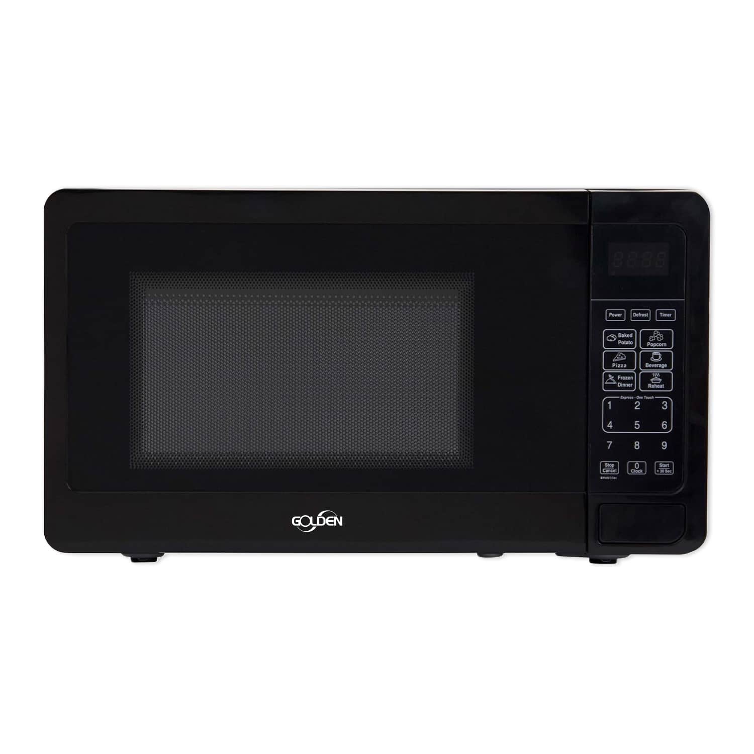 Golden - 0.7 Cu. Ft. Microwave Oven - Black