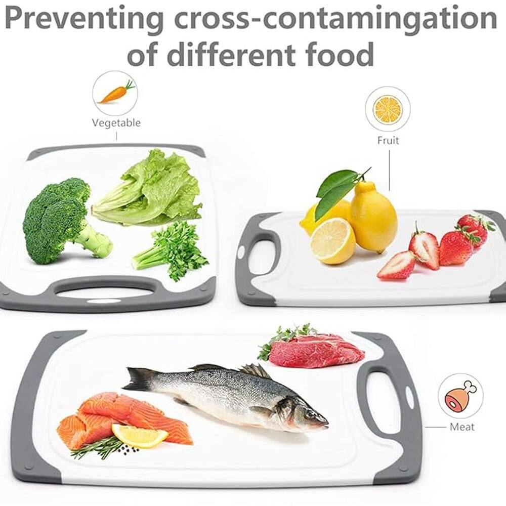 Preventing cross-contamination of different food

Vegetable

Fruit

Meat