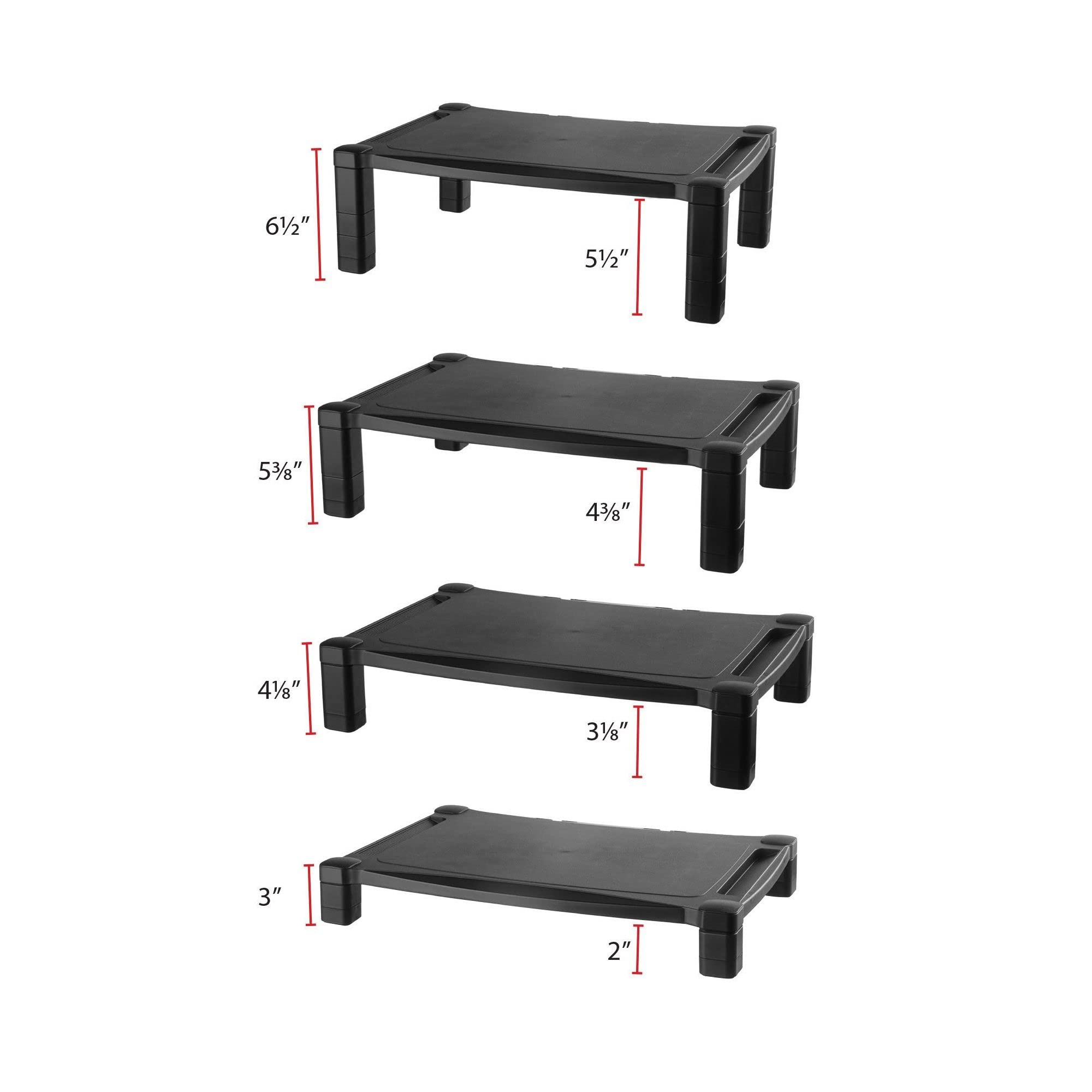 6 1/2"  
5 1/2"  
5 3/8"  
4 3/8"  
4 1/8"  
3 1/8"  
3"  
2"