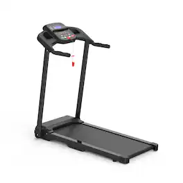 Lycvki - 2.5HP Foldable Treadmill Home Gym 265LBS Running Walking Machine - Black