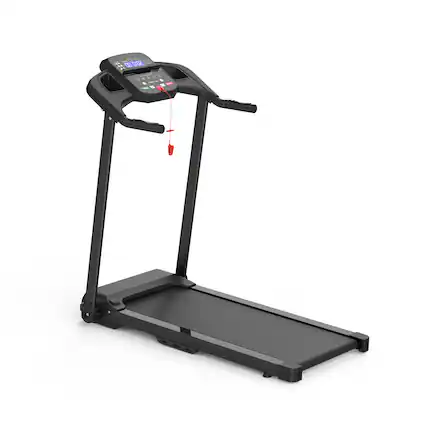 Front. Lycvki - 2.5HP Foldable Treadmill Home Gym 265LBS Running Walking Machine - Black.
