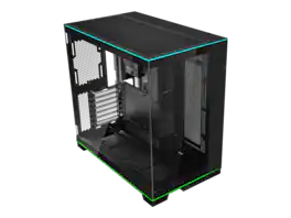 Lian Li - O11 Dynamic EVO RGB Black Aluminum / Steel / Tempered Glass ATX Mid Tower Computer Case----O11DERGBX - Black