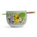 Front. Disney - Disney Winnie The Pooh Friends 20-Ounce Ceramic Ramen Bowl and Chopstick Set - White.