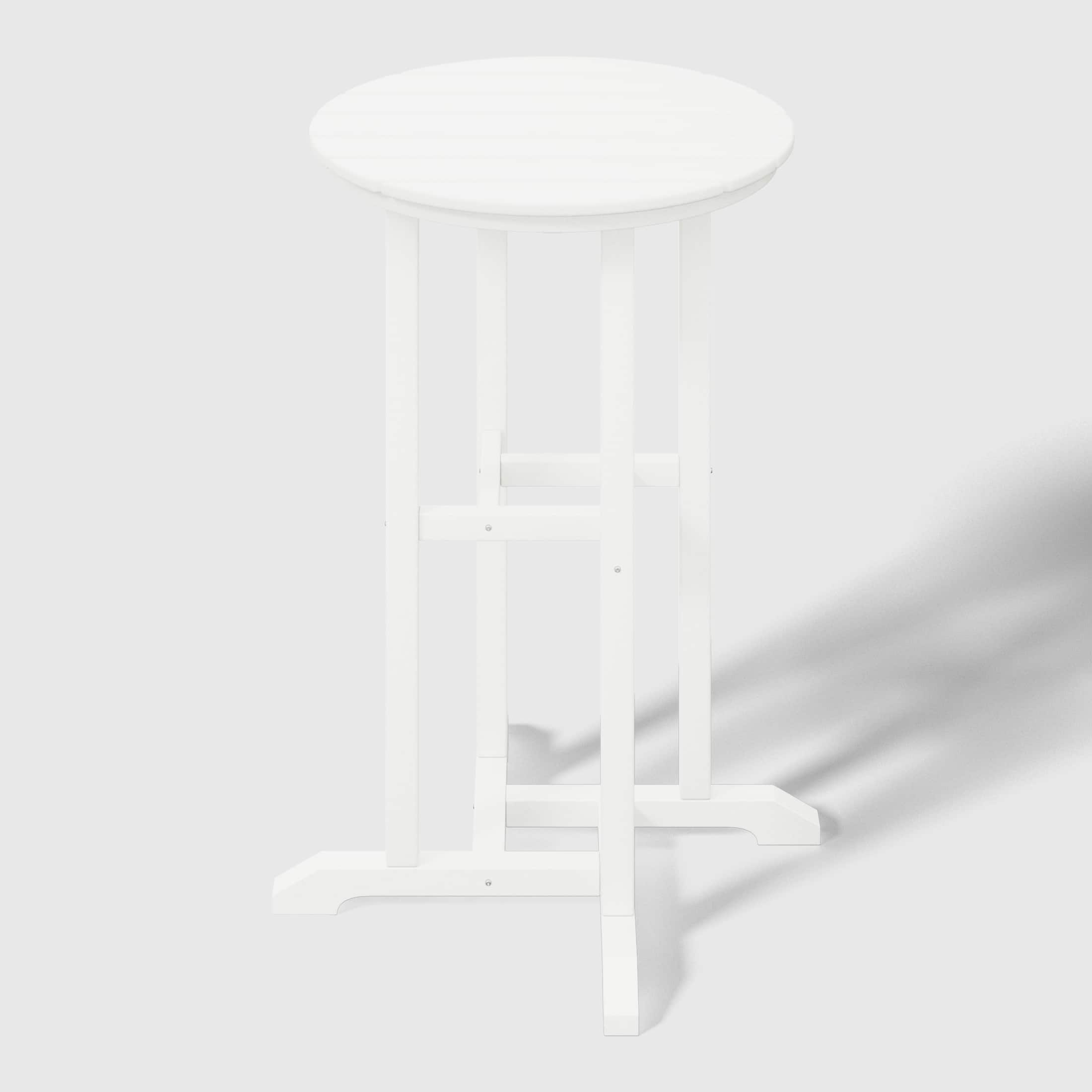 "WestinTrends - Malibu 37"" Counter Height Round Outdoor Patio Bistro Bar Table - White" price history on PriceWatchPro