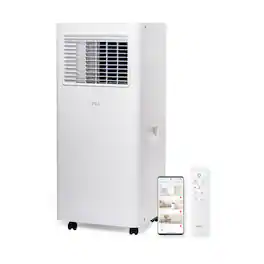 TCL - 250 Sq. Ft. 6,000 BTU Smart Portable Air Conditioner 3-in-1 with AC, Fan & Dehumidifier - White
