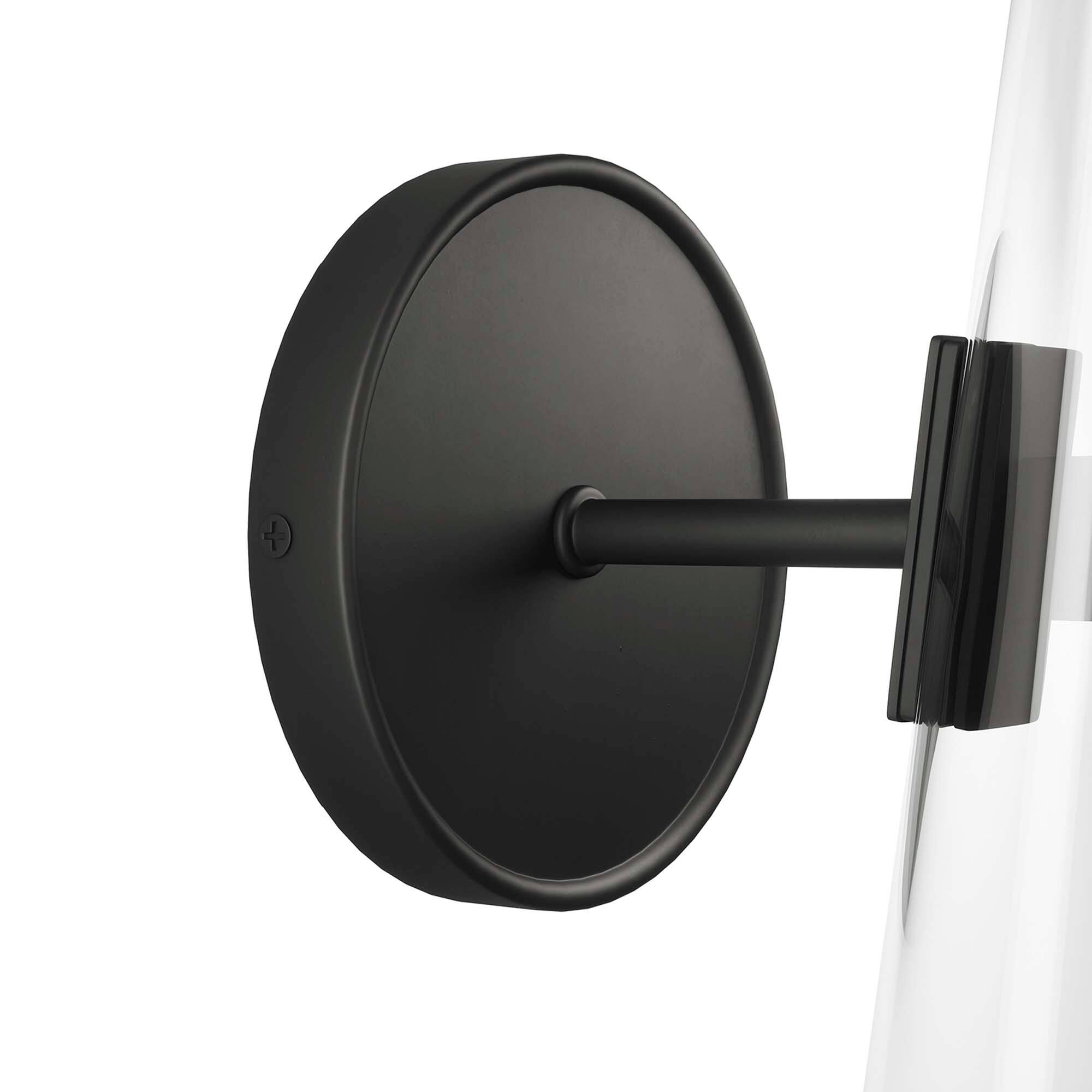 Alt View 4. Modway - Beacon 1-Light Wall Sconce by Modway - Clear Black.