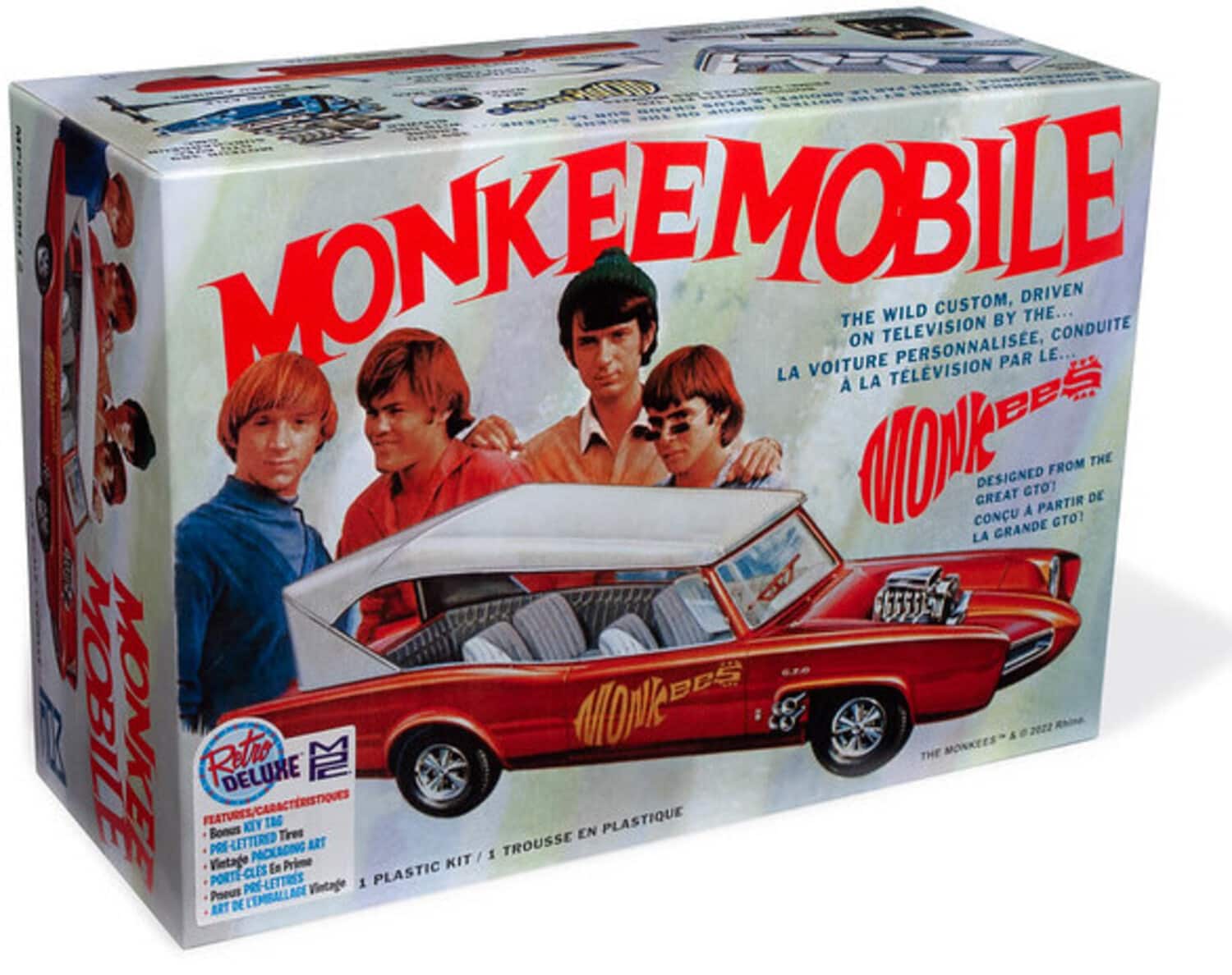 PopMarket - The Monkees - Monkees Monkeemobile TV Car MPC Model Kit - COLLECTIBLES - Multicolor