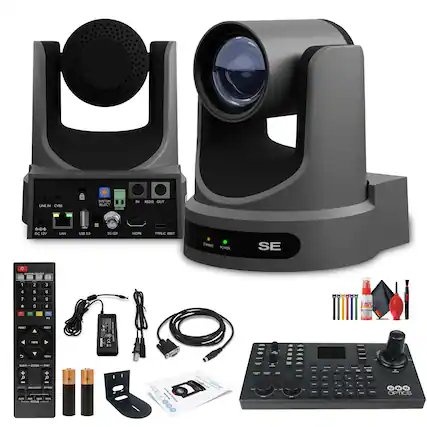 Sure, here is the corrected and grouped text from the image:
**Main Device:**
- LINE IN CVBS
- SYSTEM SELECT RS485
- IN RS232 OUT
- DC 12V
- LAN
- USB 2.0
- 3G-SDI
- HDMI
- TYPE-C RESET
**Camera:**
- POWER
- SE
**Remote Control:**
- 1 2 3 4 5 6 7 8 9 0
- * #
- F1 F2
- SAVE
- MENU
- HOME
- PRESET
- RESET
- SLOW-ZOOM
- FAST-ZOOM
- AUTO
- FOCUS
- OPTICS
**Additional Components:**
- USB 2.0
- TYPE-C
- HDMI
- LAN
- DC 12V
**Other Items:**
- USB 2.0
- TYPE-C
- HDMI
- LAN
- DC 12V
- USB 2.0
- TYPE-C
- HDMI
- LAN
- DC 12V
**Software:**
- QOOPTICS
**Accessories:**
- USB