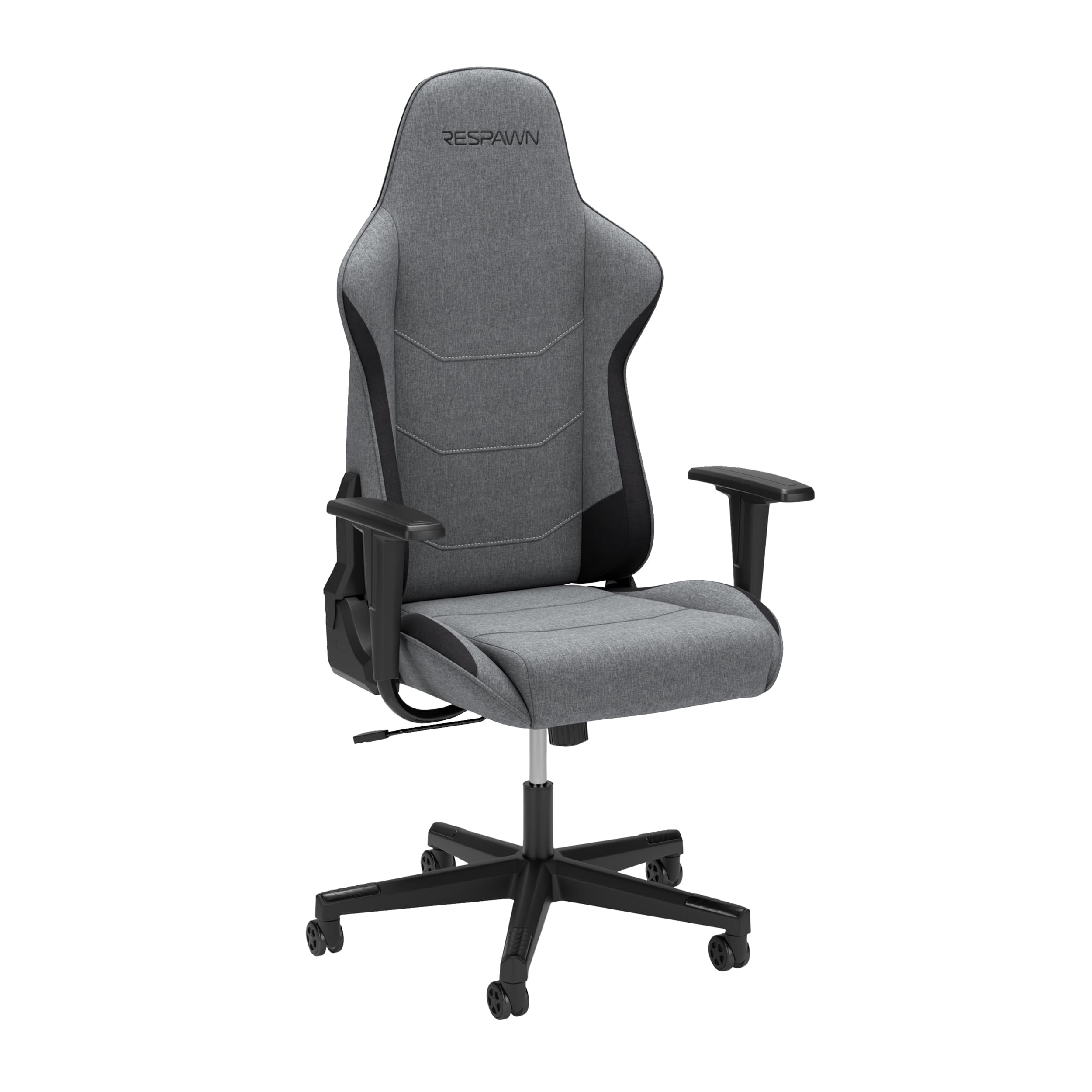 Respawn Products - RESPAWN 110 - Ergonomic Gaming Chair, Reclining Office Chair, Heavy Duty, High Back, Racing Style Recliner - Grey Fabric