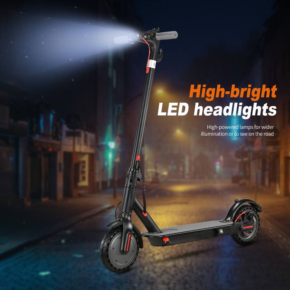 High-bright LED headlights  
High-powered lamps for wider illumination or to see on the road