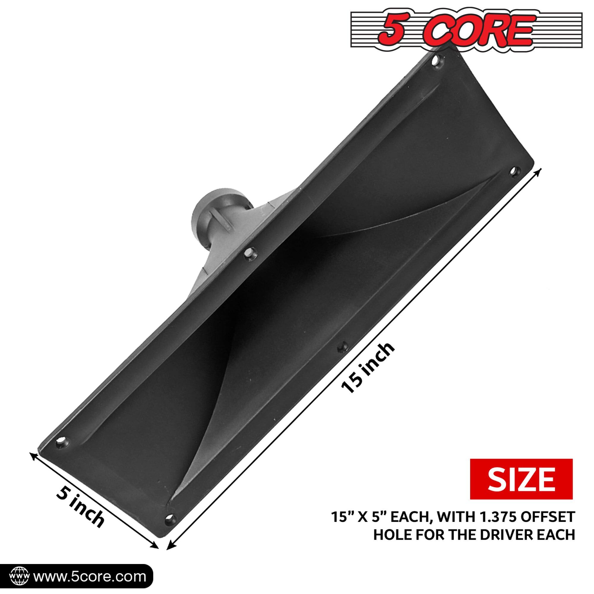 5 CORE 5 inch SIZE 15" X 5" EACH, WITH 1.375 OFFSET HOLE FOR THE DRIVER EACH www.5core.com
