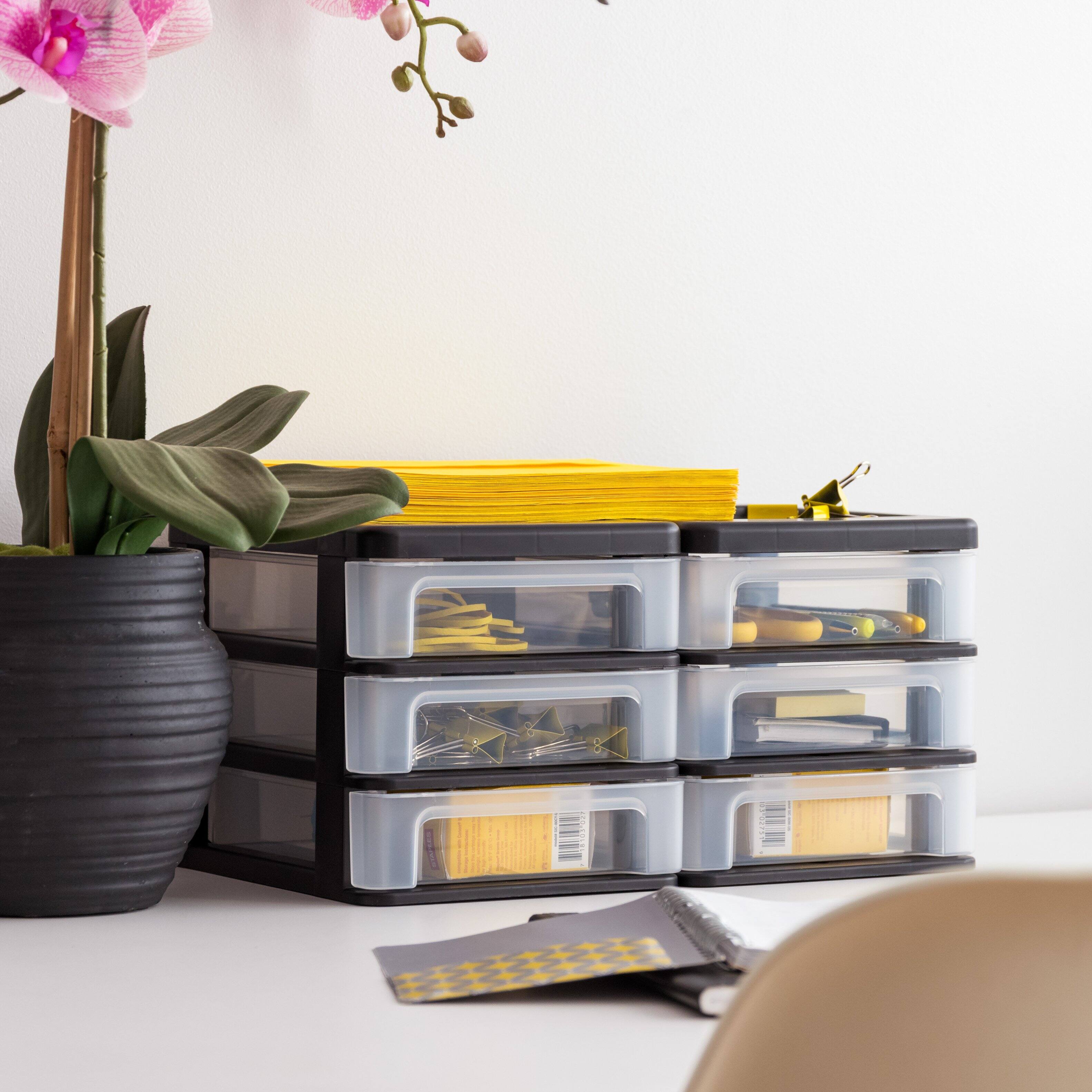 Alt View 3. IRIS USA - IRIS USA Plastic Clearview Desktop organize with Drawers.