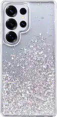Front. Insignia™ - Hard-Shell Case for Samsung Galaxy S25 Ultra - Glitter.
