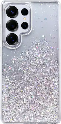 Insignia™ - Hard-Shell Case for Samsung Galaxy S25 Ultra - Glitter
