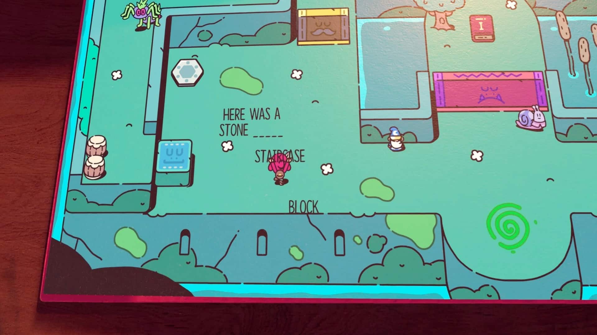 I HERE WAS A STONE STAIRCASE BY BLOCK