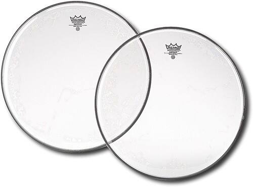 Front Standard. Remo - Emperor 16" Drum Head - Clear.