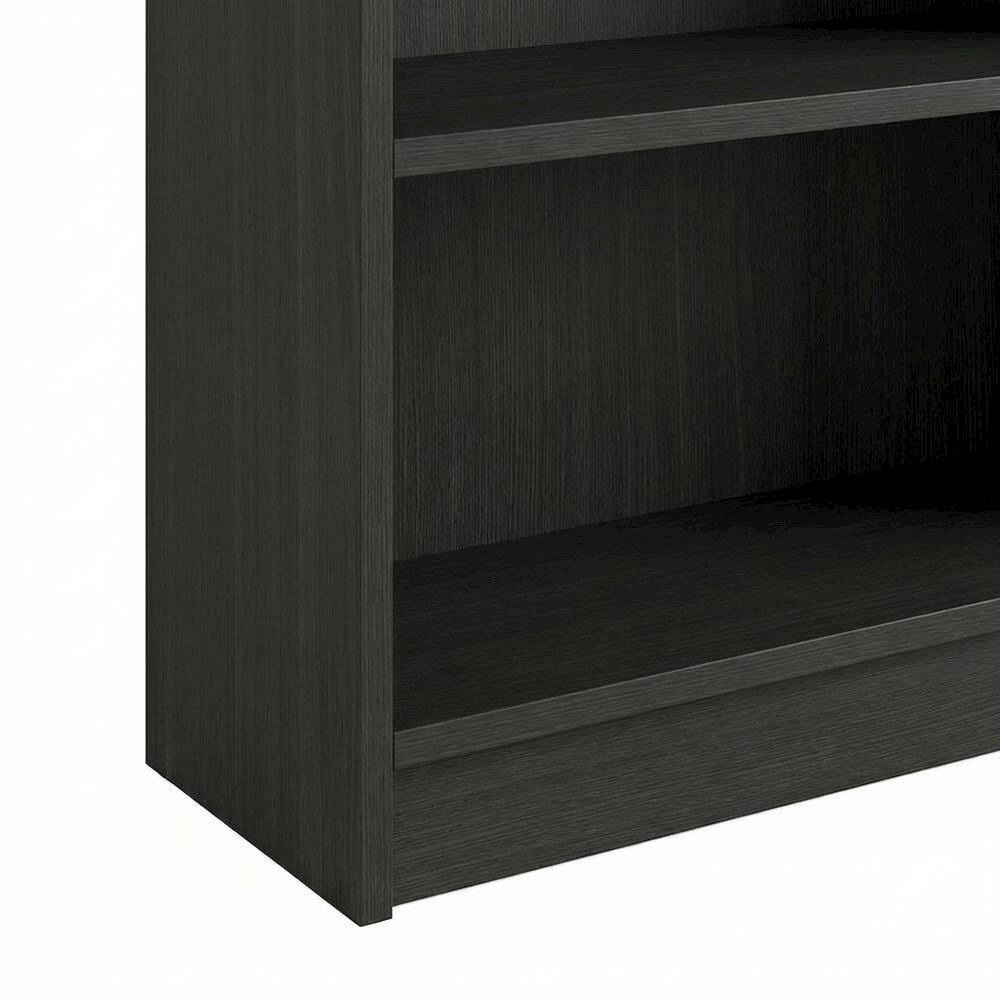 Back. FurniFact - Wooden bookcase with sleek design - Espresso.