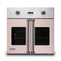 Viking - 30" 7 Series French Door Single Built-In Electric Thermal Convection Oven - Blush - Front_Zoom