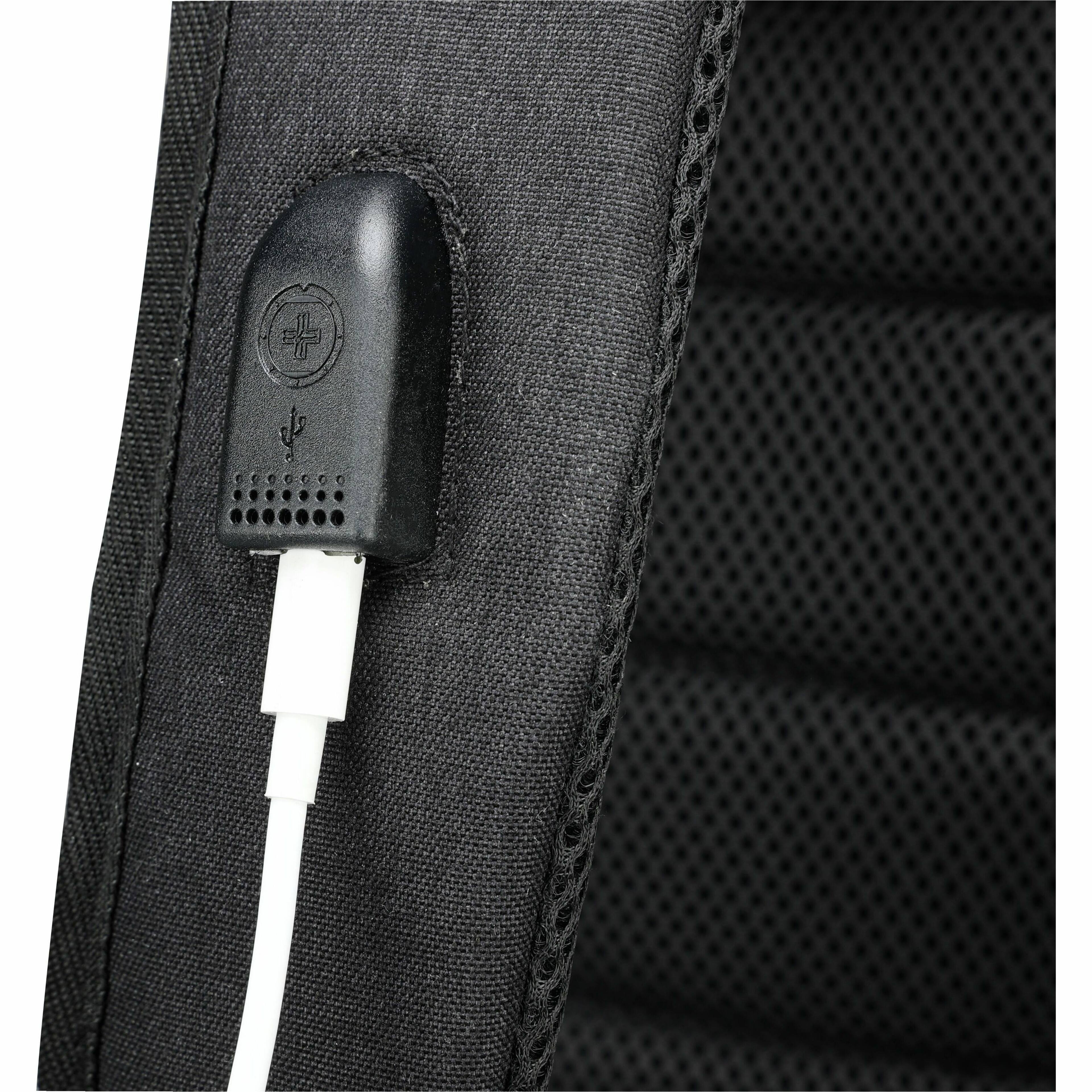 Alt View 24. Swissdigital Design - BERG L TSA-Friendly Backpack With USB Charging Port  RFID Protection and Fits Up to 16″ Laptop - Dark Green.