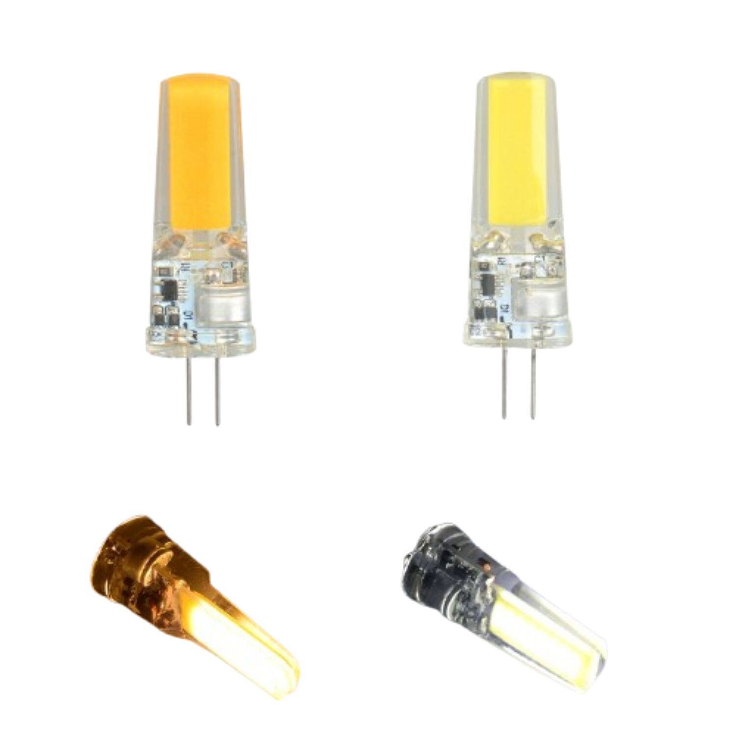 Front. Home Collection - 10pcs LED Corn Bulbs 6W G4 Warm White (2700K-3000K) for Ceiling Fans and Landscape Lighting.