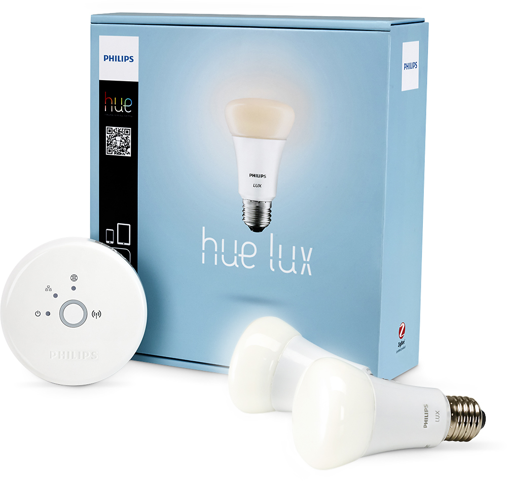 weg Slim Typisch Philips hue Lux LED Starter Kit Soft White 433706 - Best Buy