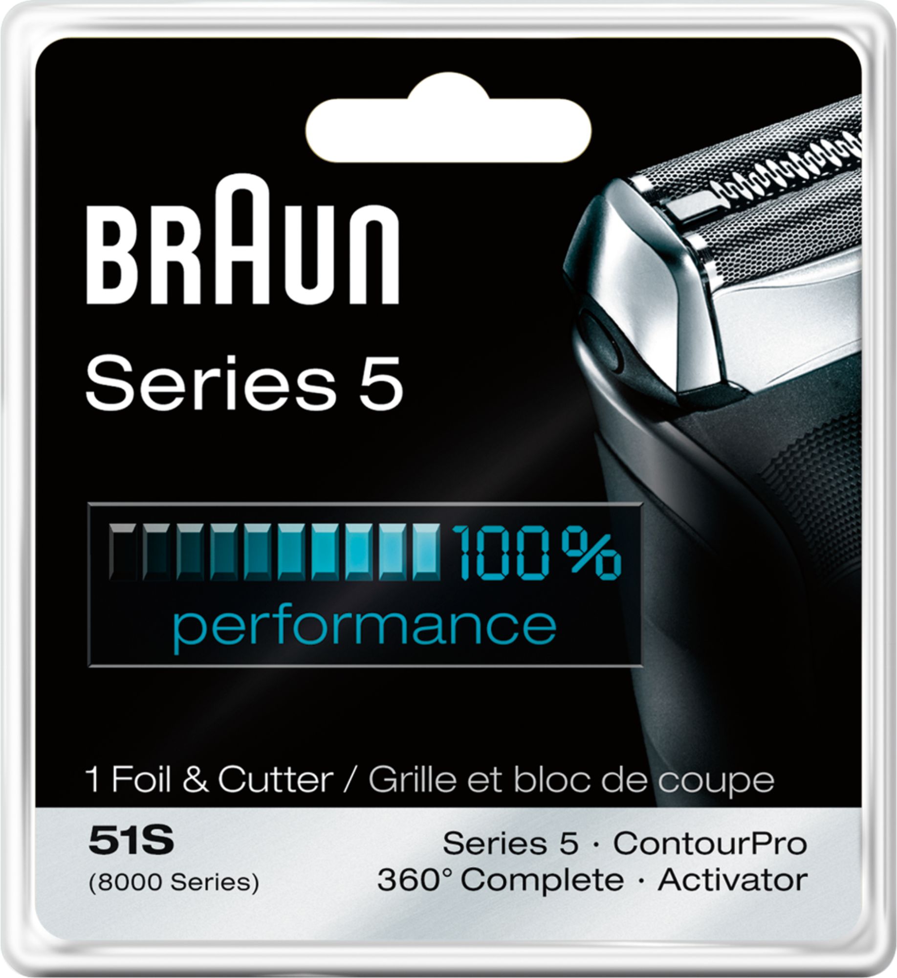 personificering Forbavselse finansiel Braun Replacement Head for Series 5 Shavers Silver COMBI-51S/8000CP - Best  Buy