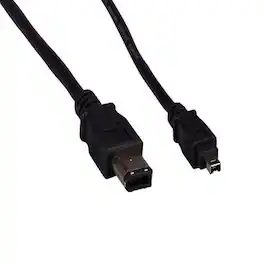 Sanoxy - 3ft IEEE 1394a FireWire 400 6-pin to 4-pin - Black