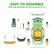 EASY TO ASSEMBLE
Main body assembled, just add accessories for fun